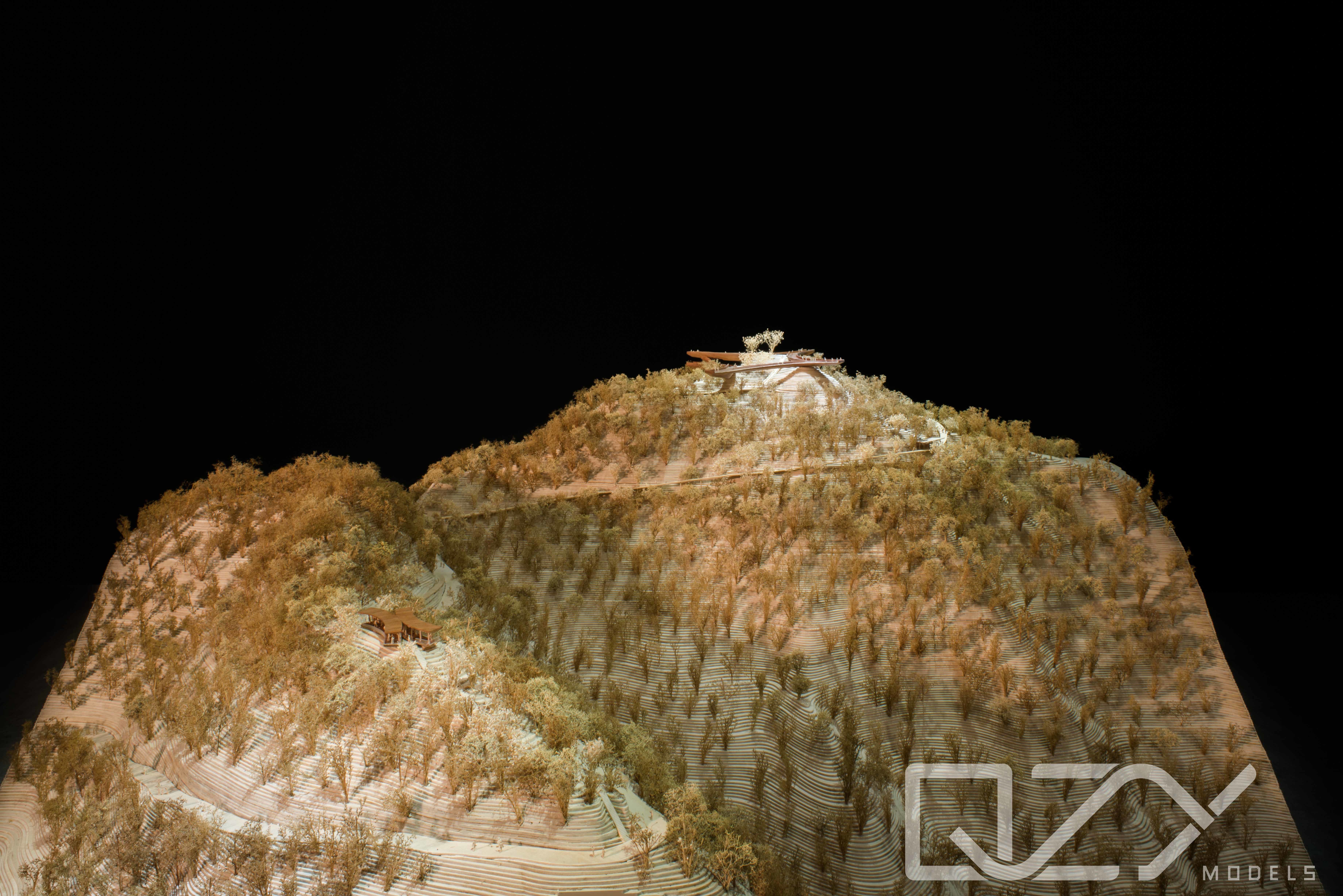 Handcraft Scale Architectural Landscape Model Tanglang Mountain Park