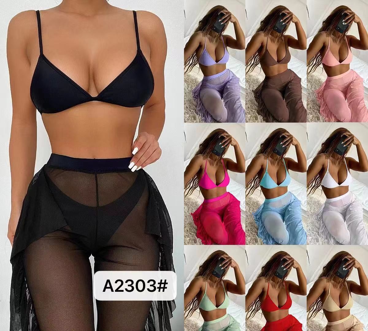 Swimming Suits Bikini Backless Lady'S Sexy Swimsuit High Elastic Waterproof High Sunscreen Effect