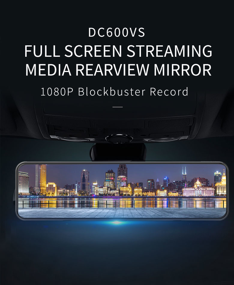 IPS LCD 4K Dash Camera 10.88" Rear View Mirror Full HD 1080P Car Dvr Auto
