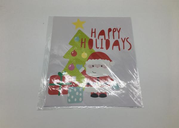 Customized PVC Wall Decals For Christmas Decoration / White Ink Festival Party