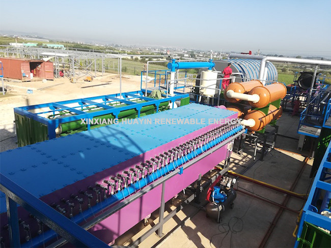 No Pollution Oil Sludge Pyrolysis Plant Batch Type Small Pyrolysis Machine