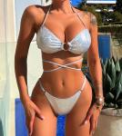 Solid Bikini Swimwear For Women Ideal For Beach Vacation Sexy The New Type