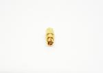 Straight SMPM RF Small Coax Connectors , Miniature RF Connectors Brass Material