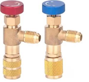 Quality R410A R22 Liquid Safety Adapter Flow Control Ball Valve Refrigerant Charging Valve for Air Conditioner wholesale