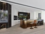Luxury SS Modern Kitchen Cabinet With Multifunctional Curved Metallic Gold