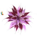 Party Decoration Stripped Goose Feather Flower Mount for Shipping DHL UPS FEDEX