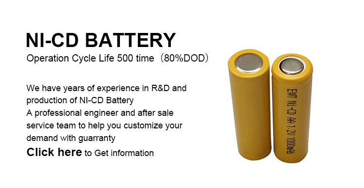 1000mah Nickel Cadmium Battery Pack 1.2v Nicd AA Battery 1200mAh 1300mAh