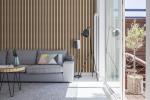 Natural OAK Wood Color Acoustic Slat Wall Panel Class A Fire Rating Indoor