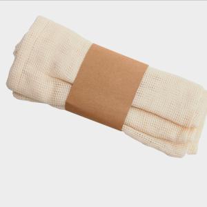 Quality OEM Compostable Washable Mesh Organic Cotton Reusable Produce Bags wholesale