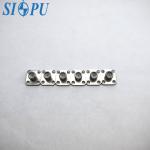SMA flange mounted socket female slotted RF coaxial connector