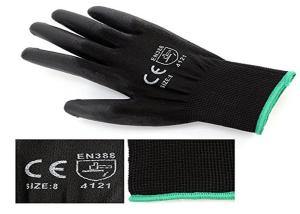 Quality Nylon Knitted PU Coated Gloves Polyurethane Palm Fit Safety Work Gloves wholesale