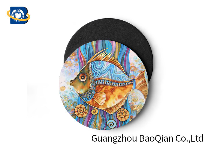 Fish Image 3D Printing Lenticular Coasters No Suction Cup Bath Mat Plastic Placemats