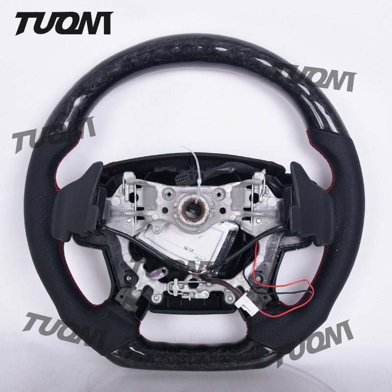 Modern Toyota Real Forged Carbon Fiber Steering Wheel Black Easily Installed