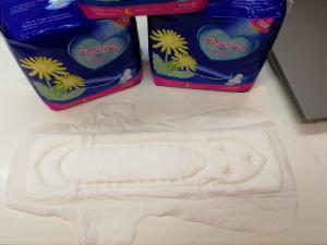 Quality Wingless Silk Disposable Sanitary Napkins 410mm With Soft Cotton Fabrics FDA wholesale