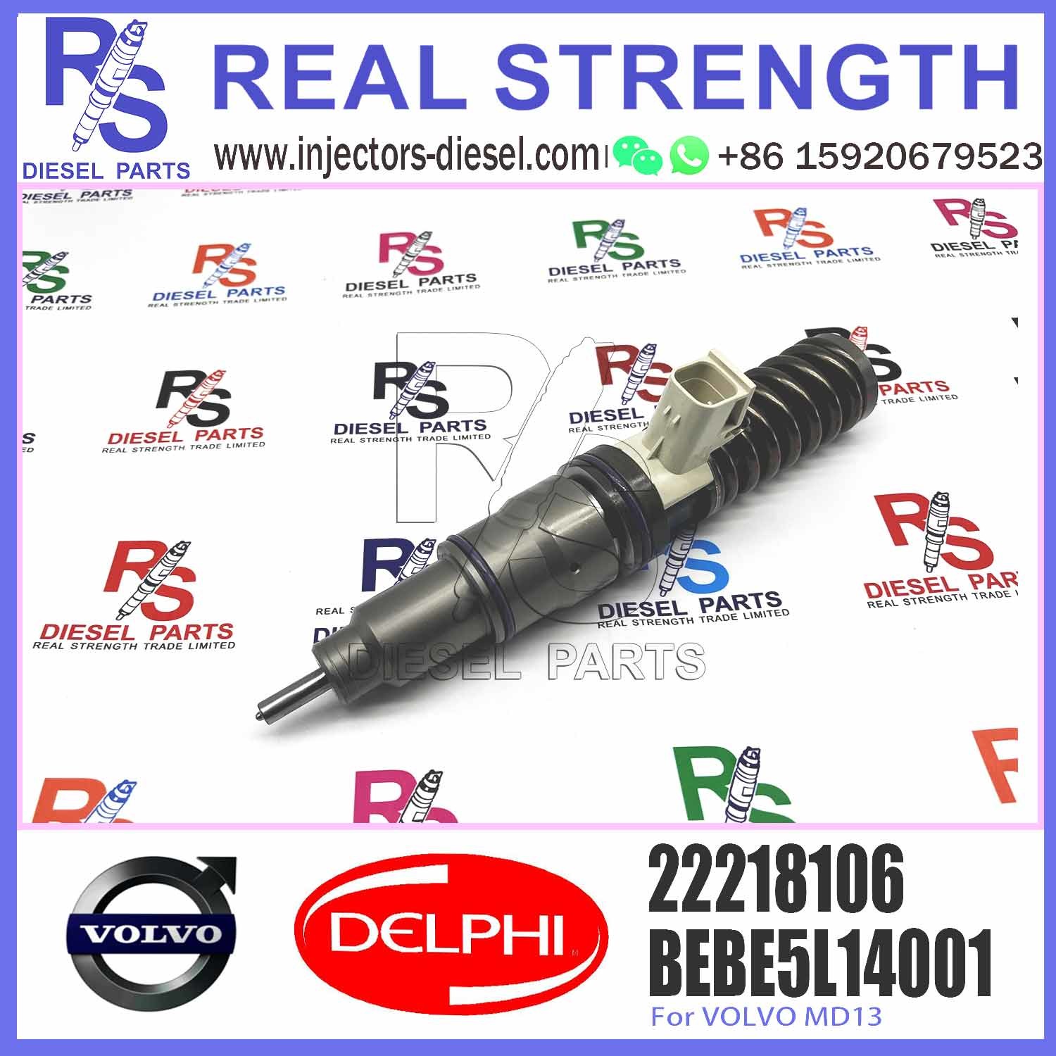 Diesel Fuel Injector 22218106 BEBE5L14001 BEBE5L12001 BEBE5L14101 2271795 E3.5 for VOLV MD16 US14 GREENHOUSE GAS