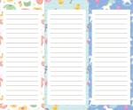 Self Stick Magnetic Fridge Notepads Refrigerator Grocery List Magnet 9*3.5inch