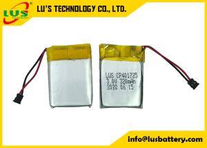 Quality Smart Card Lithium Ion Battery CP401725 3v 320mah Limno2 Material wholesale