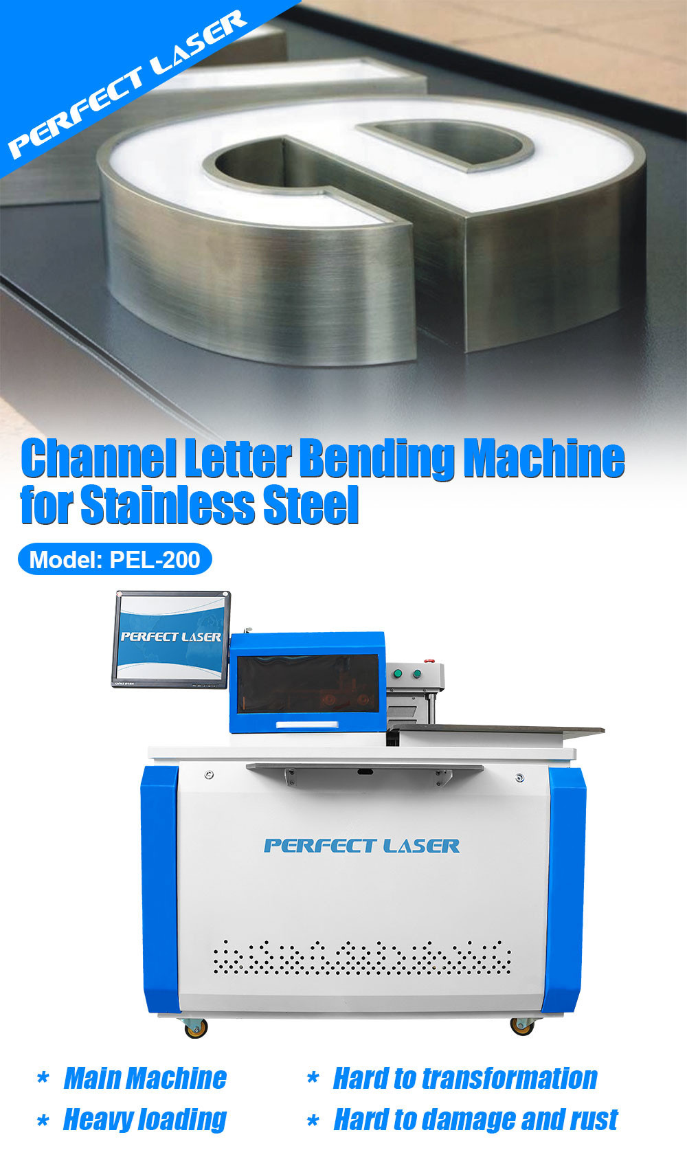 Automatic Channel Letter Bending Machine Calibration Function For Aluminum Sign