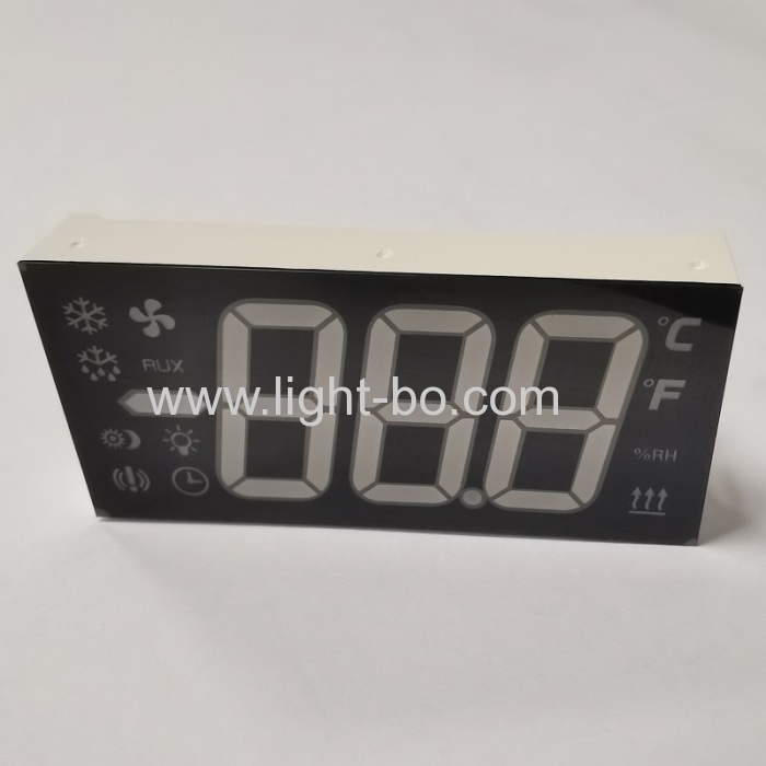 Custom Ultra Blue 3 digit 7 segment LED display Common Cathode for Refrigerator Controller