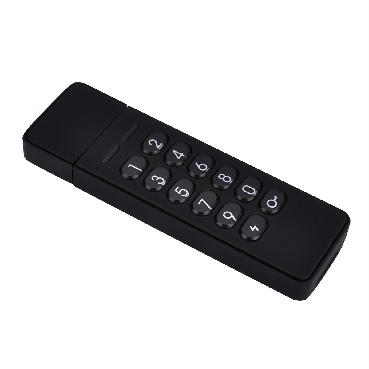 USB Encrypted Flash Drive Password Key 32GB Aluminum with Keypad Portable 256-bit AES XTS Hardware for Business