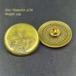 Three-Piece Gold Hoop Ring Badge Function Ornaments for Deluxe Black Myth Monkey