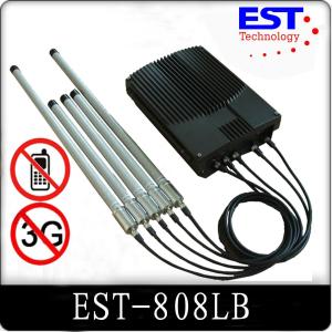 Quality 75W Prison High Power Cell Phone Signal Jammer / Blocker EST-808LB wholesale