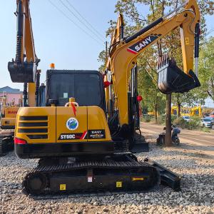 Quality 0.23M3 Bucket Sany SY60 Used Sany Excavators 6 Ton Used Earth Moving Digger wholesale