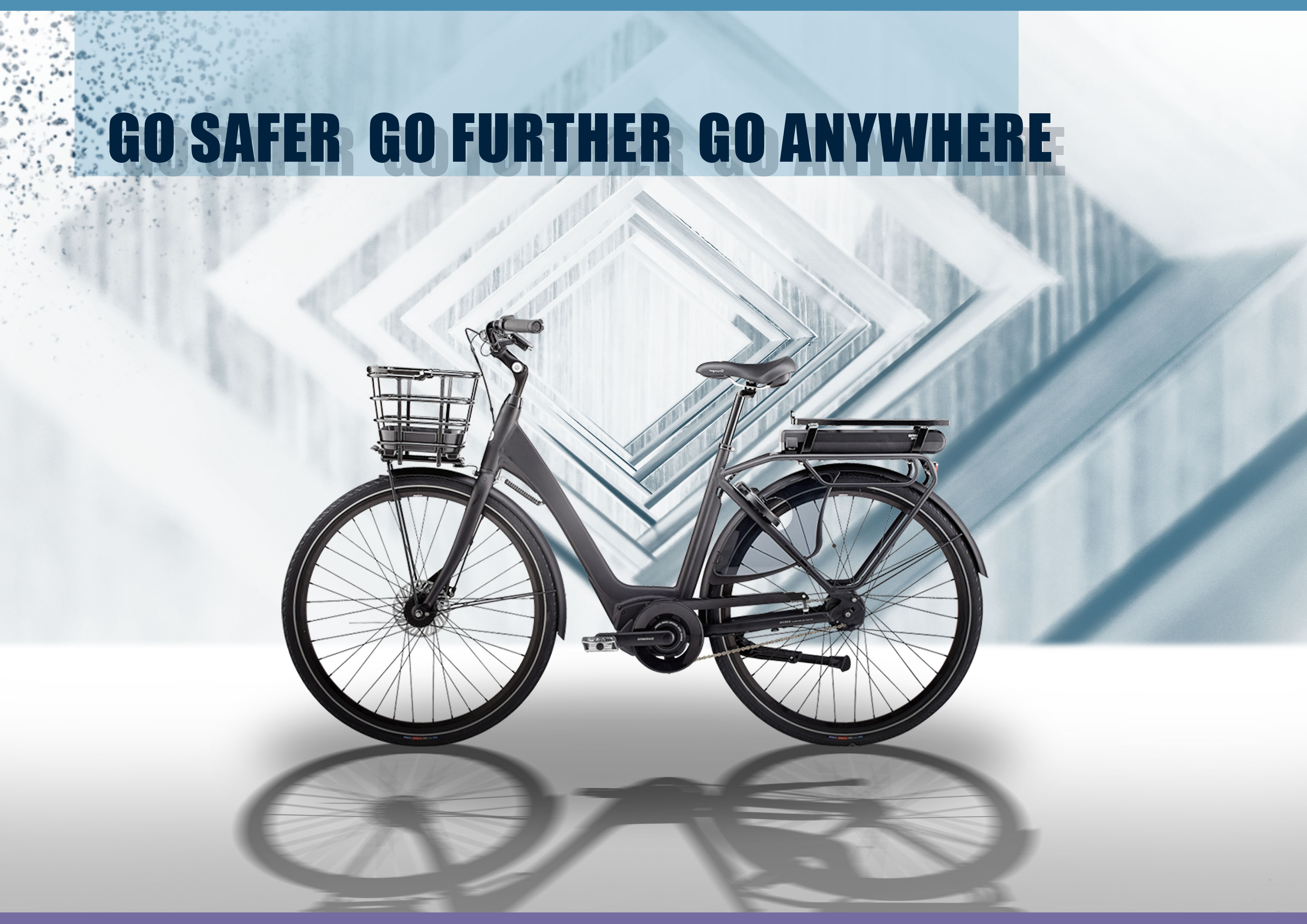 36v 10ah Electric City Bike Hub Motor Lithium Battery