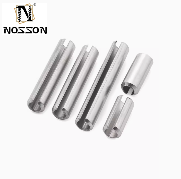 Black Coated Spring Steel Slotted Heavy Duty Rolling Spring Pin with High Corrosion Resistance DIN1444 Standard