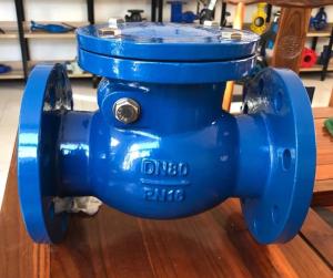 Quality H44T PN10/16 metal seal flanged swing check valve with competitive price wholesale
