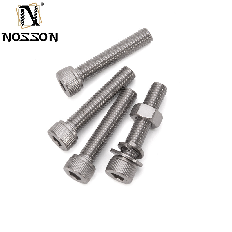 M2 M2.5 M3 M4 M5 M6 M8 M10 M12 M14 M16 M20 Stainless Steel Cap Head Titanium Allen Socket Hex Screws with BLUE DYED Finish