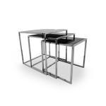 Modern Style Removable 8.5kgs Living Room Glass Side Tables