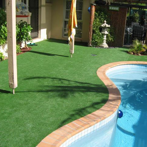 Beautiful Natural Looking Artificial Grass For Indoor Use Realistic Recycled