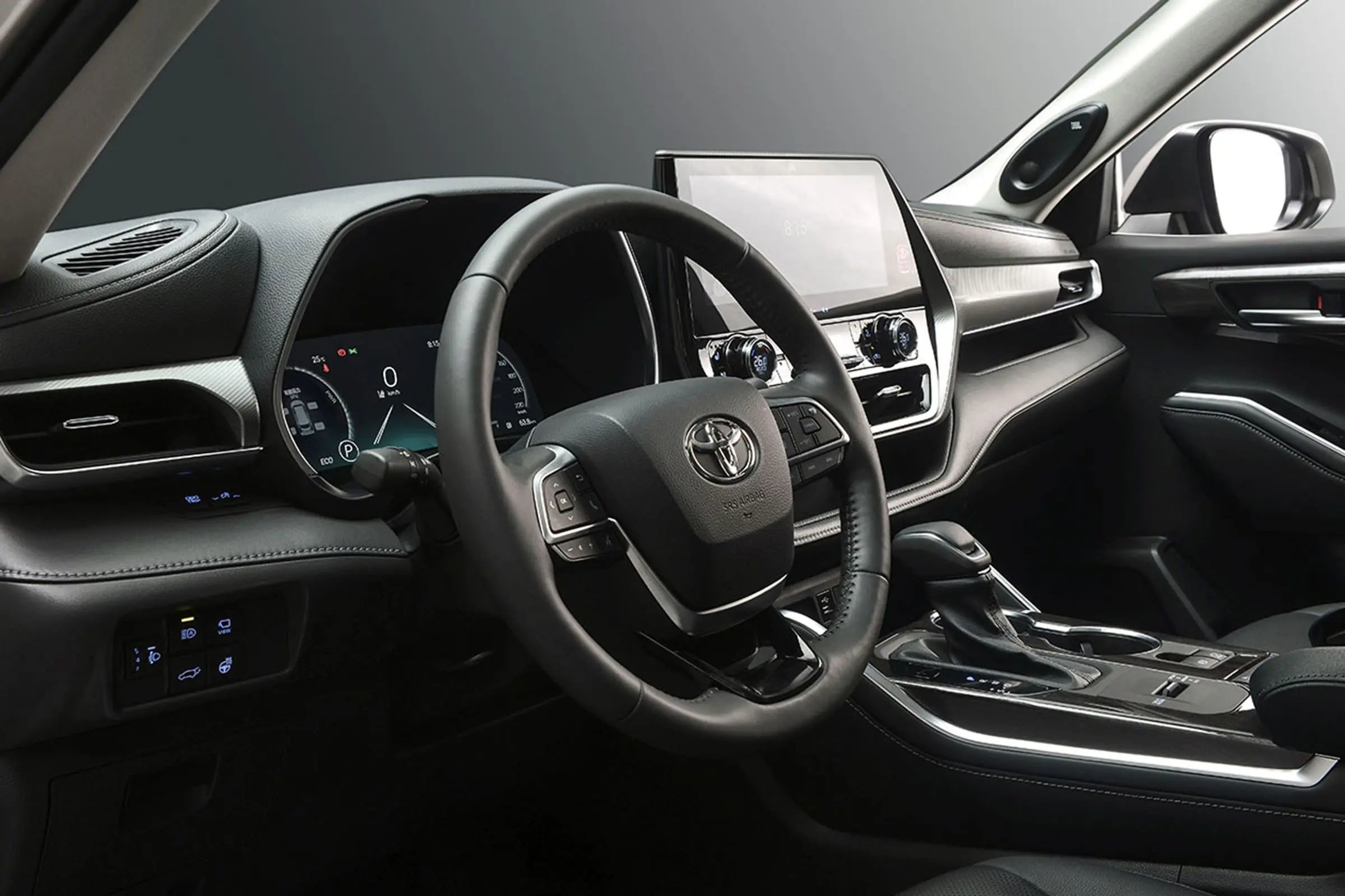 4 Door 5 Seats Toyota Highlander Car With Fuel Turbocharged Power And Hybrid System