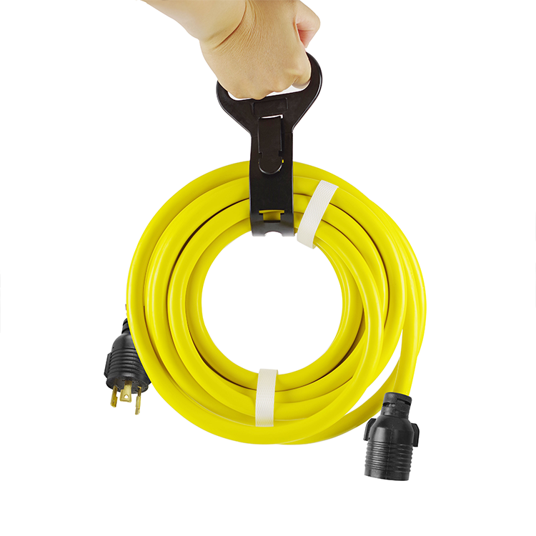 3/10/25/50FT L6-30R Heavy Duty Generator Locking Power Cord Generator Extension Cord SJTW Portable Generator Power Cord