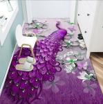 Beautiful Peacock Pattern Household Bedroom Living Room Floor Carpet Special