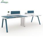 2 Shelves Open Space Workstation of Office for Collaborative Spaces