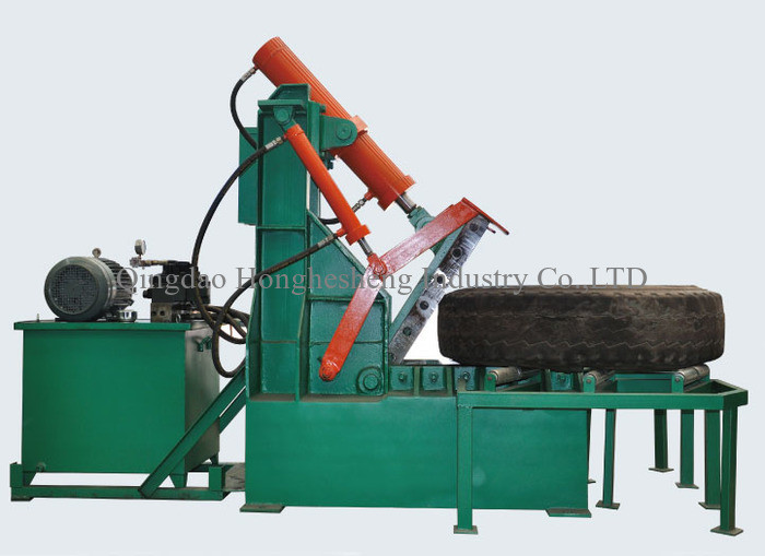 1200 Tire Cutter Machine Cutting Tires Into Segments