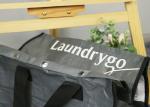 Gray Thick Recyclable Large PP Woven Bag With Metal Buckle