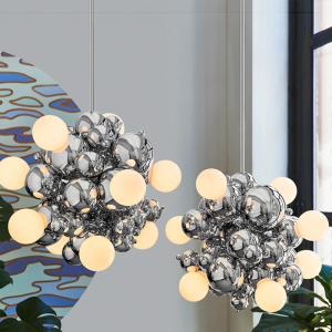 Quality Postmodern Glass Ball Chandelier Lighting Nordic Minimalist LED Hanging Lamp(WH-MI-443) wholesale