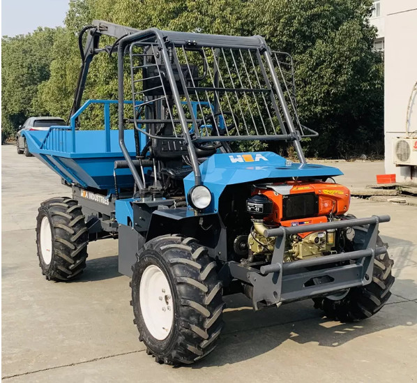 Open Cab Palm Oil Harvesting Machine 42HP 1500kg With Grapple Indonesia Dedicated