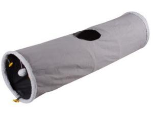 Quality Grey Collapsible Lambswool Peephole Outdoor Cat Tunnel wholesale