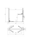220V 380V Two Post Floor Plate Lift 110mm - 1850mm Height Manual Release