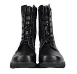 Genuine Leather Military Boots In Black And Durable Design