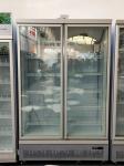 Double door glass door stainless steel air-cooled large capacity beverage