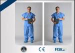 Short Sleeve Disposable Protective Gowns , Breathable Disposable Surgical Scrubs