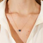 Hot Selling 925 Silver Cushion Cut Sapphire and Rectangle Cut White Zircon Color