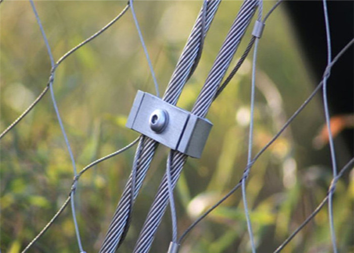 Black Oxide Decorative Stainless Steel Mesh Ferrule Architecture Rope Netting