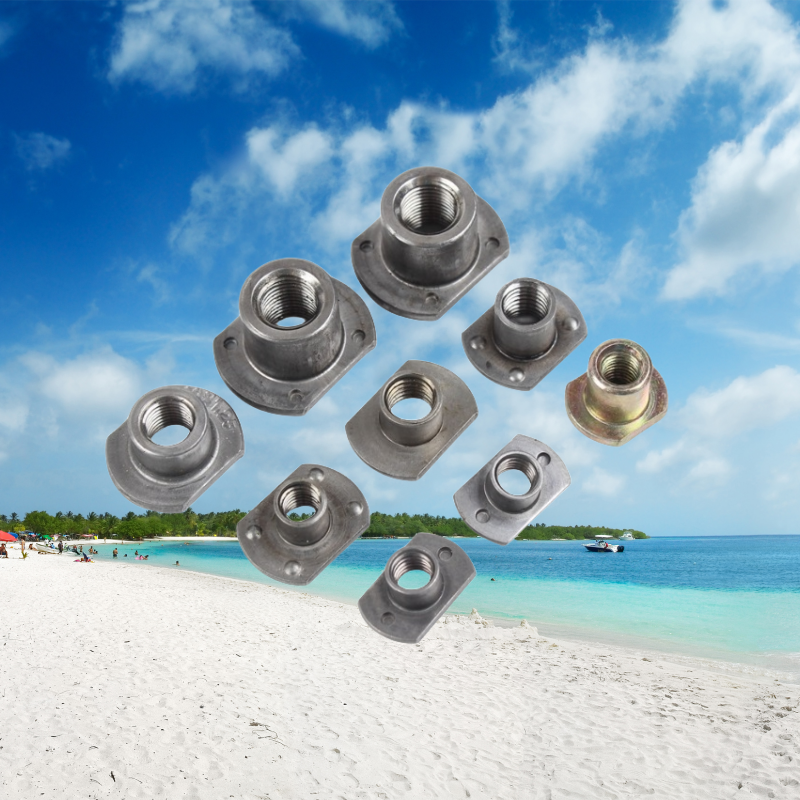 High Strength Carbon Steel T Weld Nut for M3 M4 M5 M6 M8 M10 M12 1/4 3/8 5/16 Connection in Imperial Measurement System