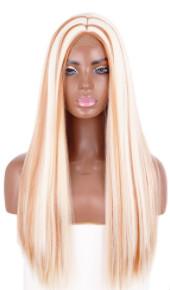 Quality Blonde Straight Natural Human Hair Wigs Extensions White Color wholesale